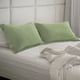thumbnail image 3 of PiccoCasa 2 Paquetes de Fundas de Almohada Suaves de Microfibra 1800 sin Cremallera, King Sage, 3 of 7