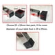 thumbnail image 2 of Cubierta para patas de muebles Antrader de PVC cuadrada 2.5 x 2.5 x 2.2 cm, negra, 2 of 3