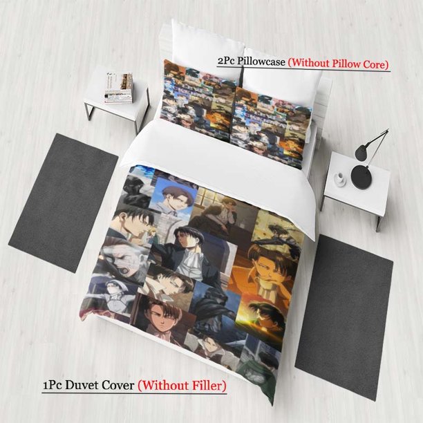 Levi Creative Collage Pattern Set a Soft and Comfortable Bedding Set Suitable for All Seasons. Ideal for Use in Home Bedrooms or Guest Rooms