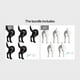 thumbnail image 1 of (2pcs/set) Dog Tail Wall Hook, Wall Decoration Hook, Creative Hook, Two Installation Methods Suitable For Office Hanging Coat Cloth Towel Key Decoration Wall, 1 of 5