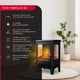 thumbnail image 2 of Chimenea Electrica 2 Potencias 1800W Thor FirePlace 3D Negro, 2 of 8
