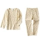 thumbnail image 1 of Pijama algodón flores beige Talla 6-7 (130 cm), 1 of 2