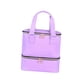 thumbnail image 2 of Bolsa de almacenamiento de esmalte de uñas de 2 niveles Bolsa de transporte de herramientas portátiles de arte de uñas portátiles Caja de soporte de violeta, 2 of 5