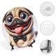 thumbnail image 4 of Pug Plato decorativo de porcelana fina (bone china), plato decorativo de cerámica para hogar, oficina, soporte de pared, platos decorativos para dormitorio - 6 pulgadas (15 cm), 4 of 6