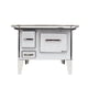 thumbnail image 1 of Cocina a Leña 4P. Modelo tradicional 82×56 Color Blanco, 1 of 3