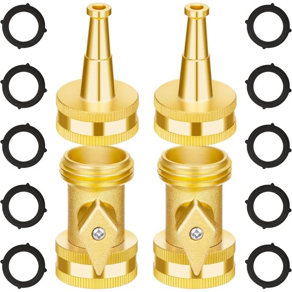 AUTOMAN Brass Hose Nozzle High Pressure Jet Nozzle 4 Count