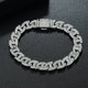 thumbnail image 3 of Pulsera de Cadena para Hombre Transparente 5A+ CZ Pulsera de Eslabones Cubanos para Hombre Mujeres Hipoalergénica Pulsera de Plata Esterlina 925 Joyería para Hombre 16-20CM, 3 of 8