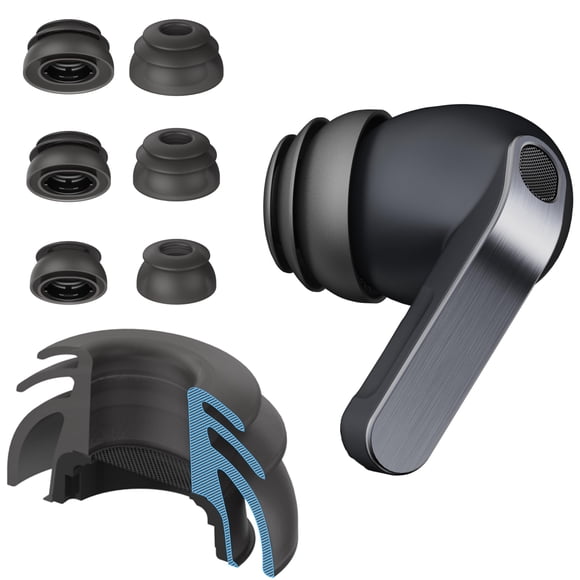 Puntas para audífonos diofit Galaxy Buds4 Pro Multi-Flange Negro