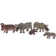 thumbnail image 4 of 5x Sólido Rhinoceros Hippo Modelo Playset Animales Figuras Juguetes de ni?os realistas, 4 of 5