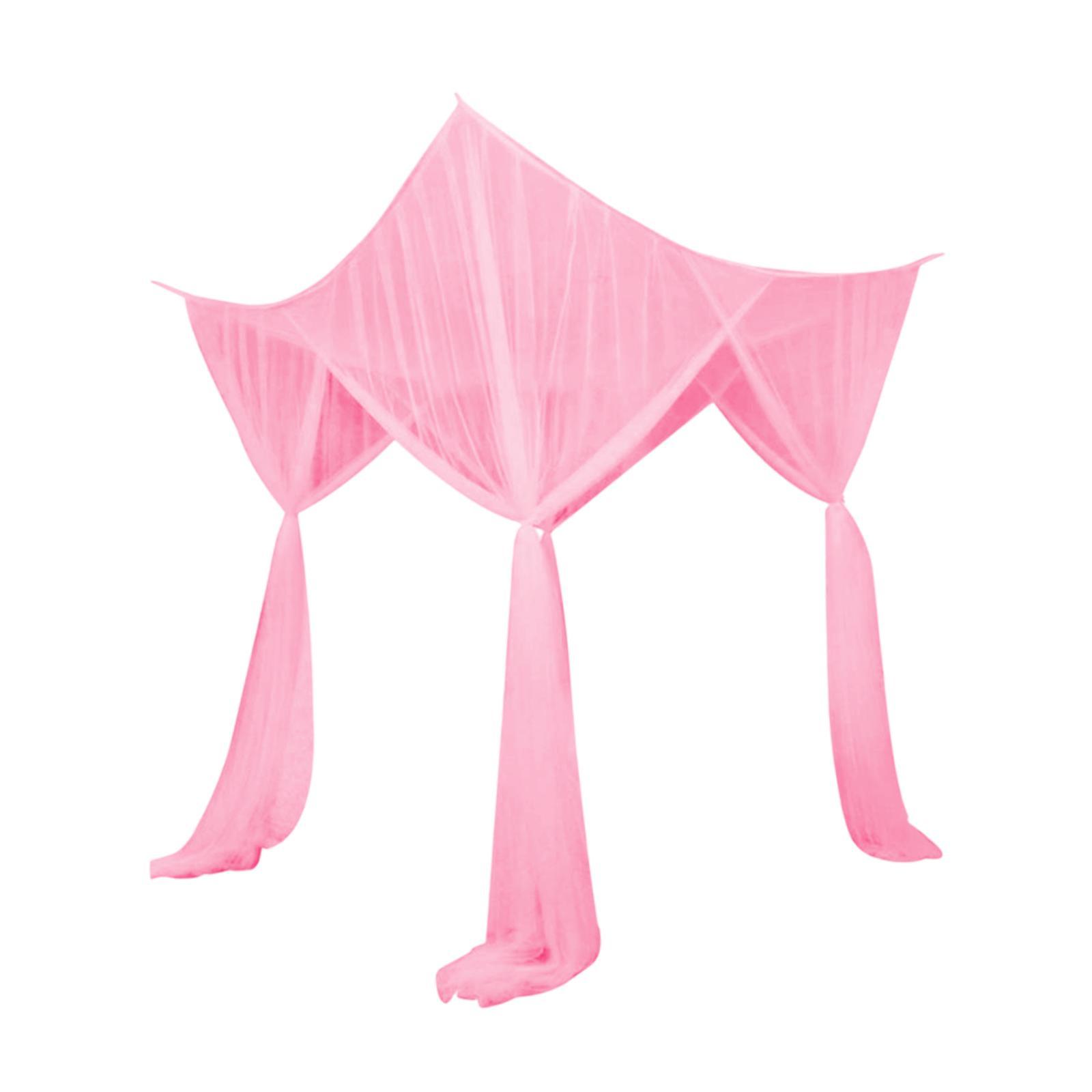 Magideal - 4 Cueron De Esquina Cuna De Cama Mesh Acogedora Decorativa Decorativa Cama Colgante Para Adultos Decoración De Habitaciones Para Niños Al Aire Libre