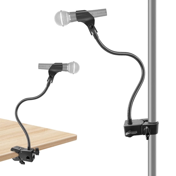 Soporte para Micrófono Khazylorr de 52 cm con Brazo Flexible y Abrazadera de Montaje