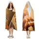 thumbnail image 3 of El Arca y el Cerdo Hormiguero Manta Capa con Capucha Anti-Bolitas, Manta de Lana Ártica Suave, Manta Portátil de Felpa Ligera y Lujosa, Poncho para Siesta en Casa y Oficina, 100*130cm, 3 of 6