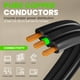 thumbnail image 4 of Cable de extensión GearIt 360 con enchufe plano giratorio de 3 pies, negro, 4 of 8