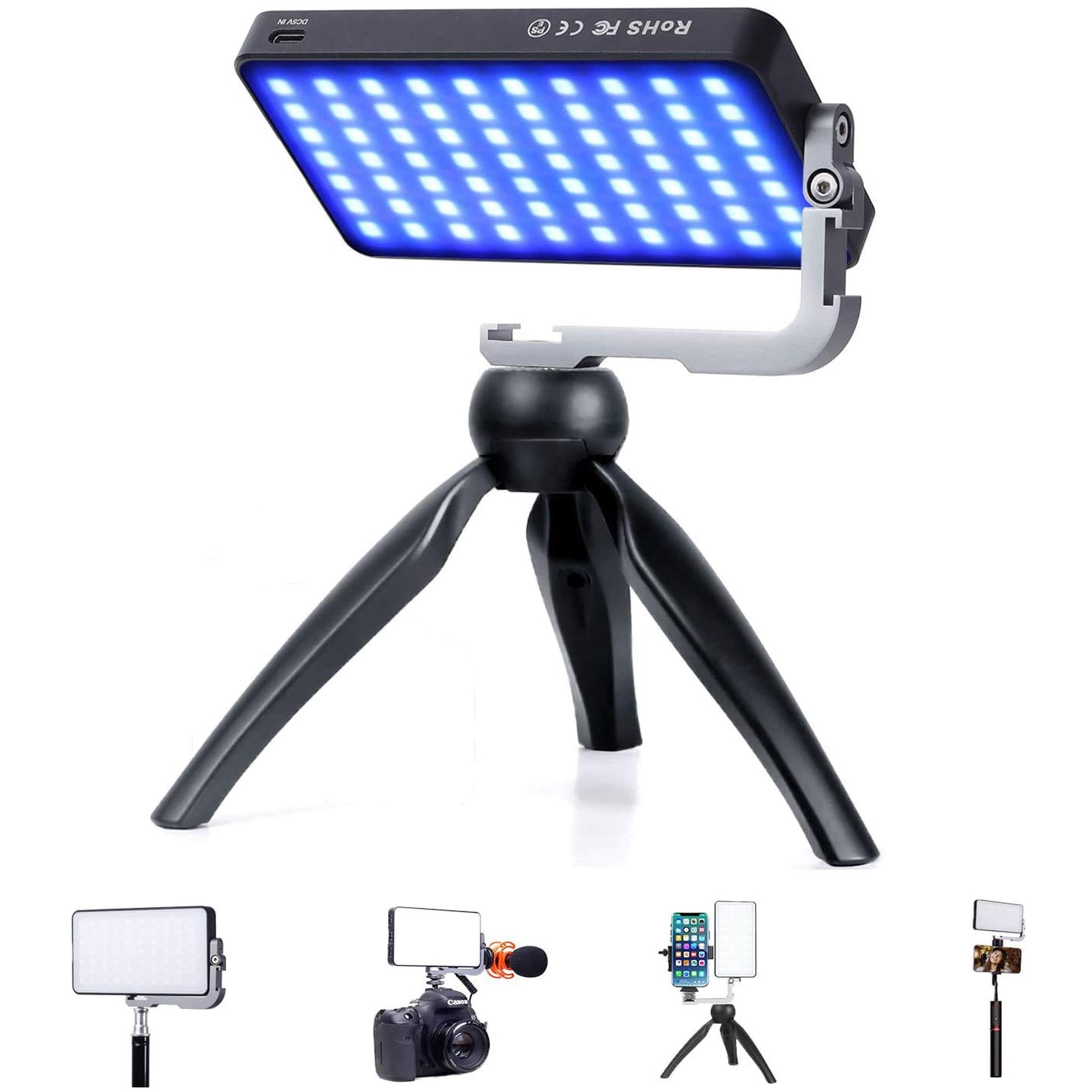 Luz De Cámara Rgb Ivisii G2 Pocket Con Batería De 4300 Mah