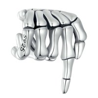 Magideal - Cuentas De Mano De Esqueleto De , Cuentas De Joyería Con Agujeros, Cuentas Espaciadoras De Estilo Vintage, Cuentas De Halloween, Colgante Para