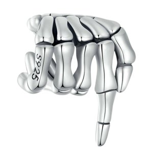 Magideal - Cuentas De Mano De Esqueleto De , Cuentas De Joyería Con Agujeros, Cuentas Espaciadoras De Estilo Vintage, Cuentas De Halloween, Colgante Para