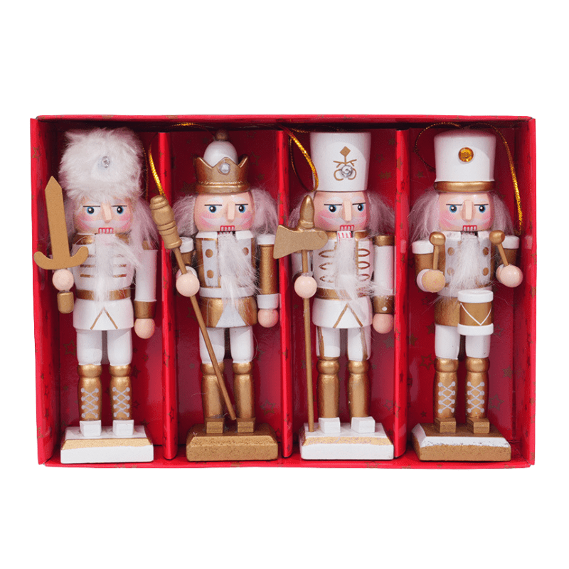Genérico - Set De Mini Cascanueces Navideños | Figuras Soldado Decorativas