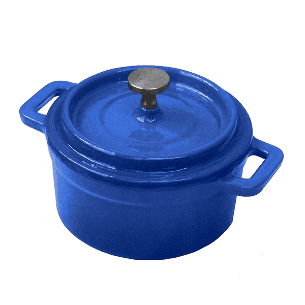 Briva Iron - Mini Olla De Hierro Fundido Azul 13x5cm