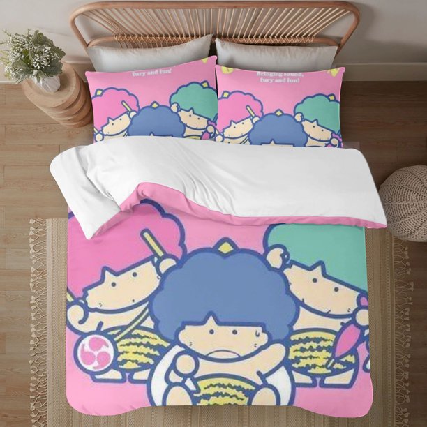 Goropikadon 3-Piece Bedding Set For Kids Boys Girls Adult Cartoon Warm Cute Fashion Holiday Present Gift Bed Sheets