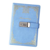 Bothyi - Diario Con Candado Diario Personal Resistente Con Candado Con Contraseña Para Oficina En Casa, Color Azul