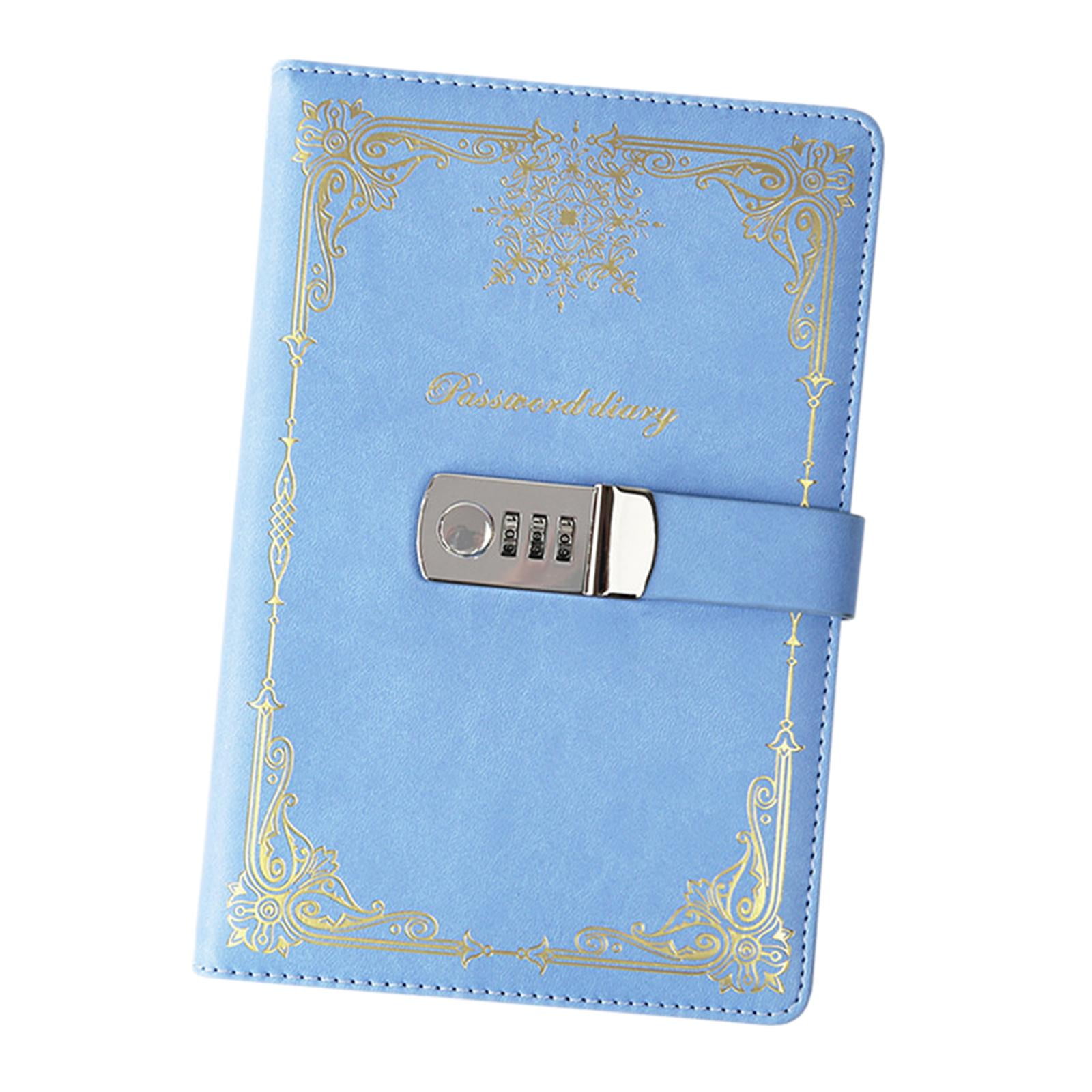 Bothyi - Diario Con Candado Diario Personal Resistente Con Candado Con Contraseña Para Oficina En Casa, Color Azul