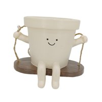 Magideal - Macetero Colgante, Macetero Bonito, Macetero Oscilante, Decoración Única Para Jardín, Macetero De Resina Para Plantas Al Aire Libre, Oficina En Casa