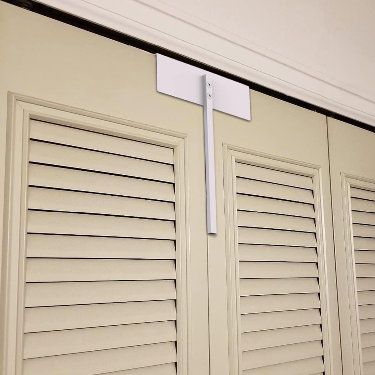 Xusx111 - Cerradura De Puerta Doble De Metal - Cerraduras De Puerta Doble Mantener Gatos Y Perros Fuera De Armarios, Armarios, Despensa - No Es Necesario Instalar (2pc)