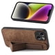 thumbnail image 5 of Funda Protectora con Correa para iPhone 14 Resistente a Golpes Marrón, 5 of 6