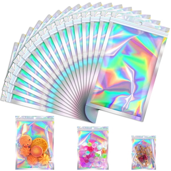 Bolsas Mylar Jetmore 7,6x12,7 cm Holográficas Resellables 100 unidades