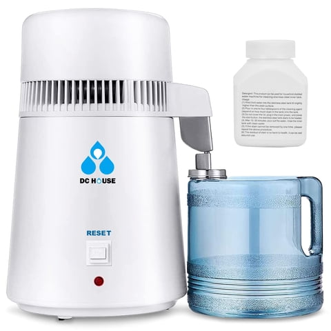 Destilador De Agua Dc House De 4 Litros, 750 W, 1.1 Galones, Para Encimera Doméstica