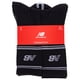 thumbnail image 5 of Pack de 6 pares de calcetines New Balance Crew, unisex, talla XL, color negro, 5 of 6