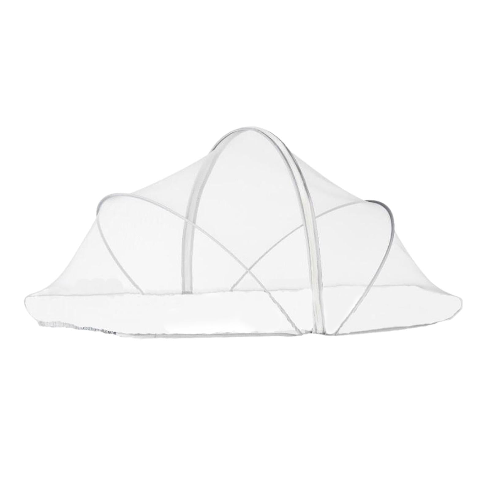 Magideal - Red Para Cubierta De Cuna De Bebé, Extraíble, Tienda De Campaña Para Cuna, Protectora, Plegable Portátil Para Cama De Viaje, Habitación De Guardería Blanco M