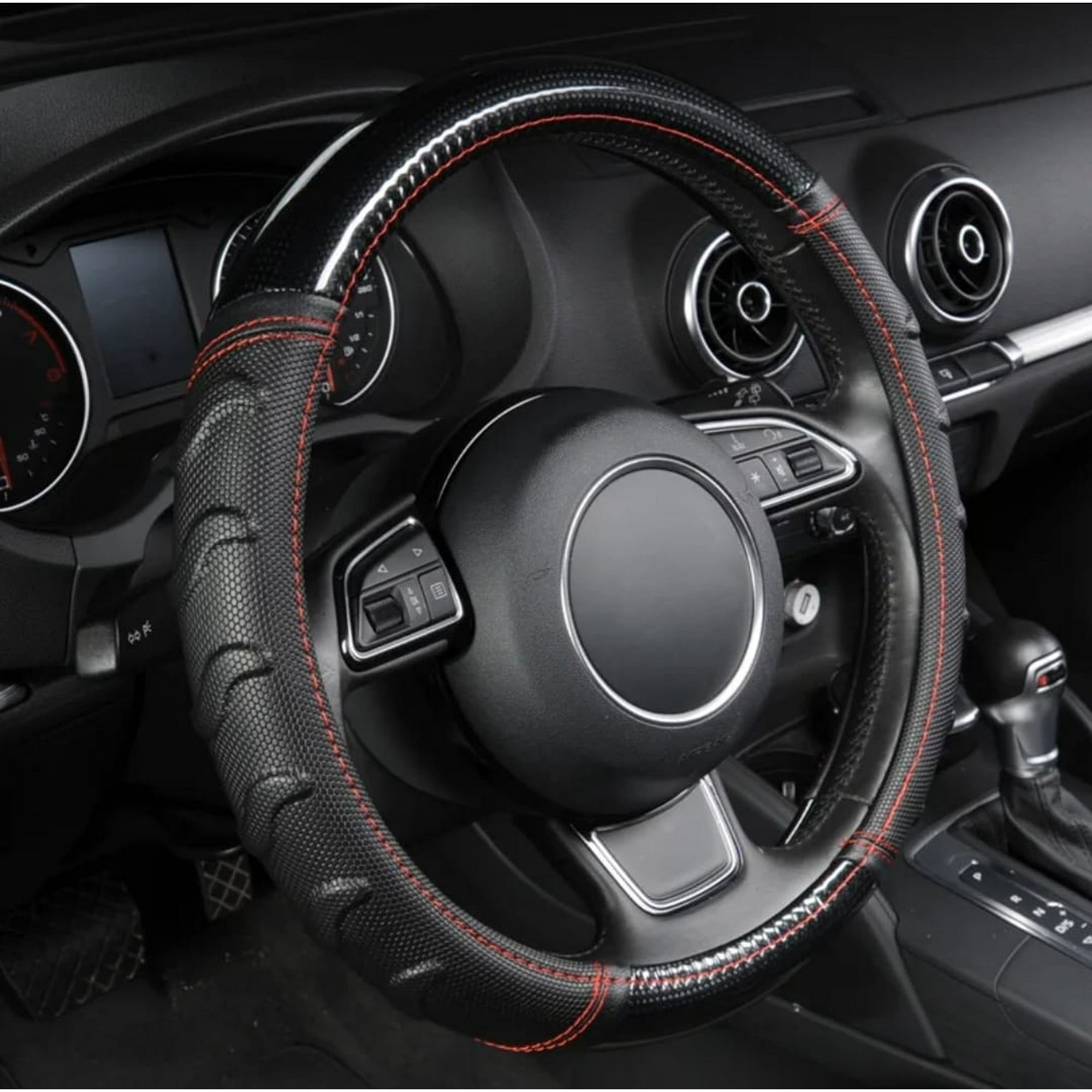 Genérico - Cubrevolante Carbono 3d Negro 2025