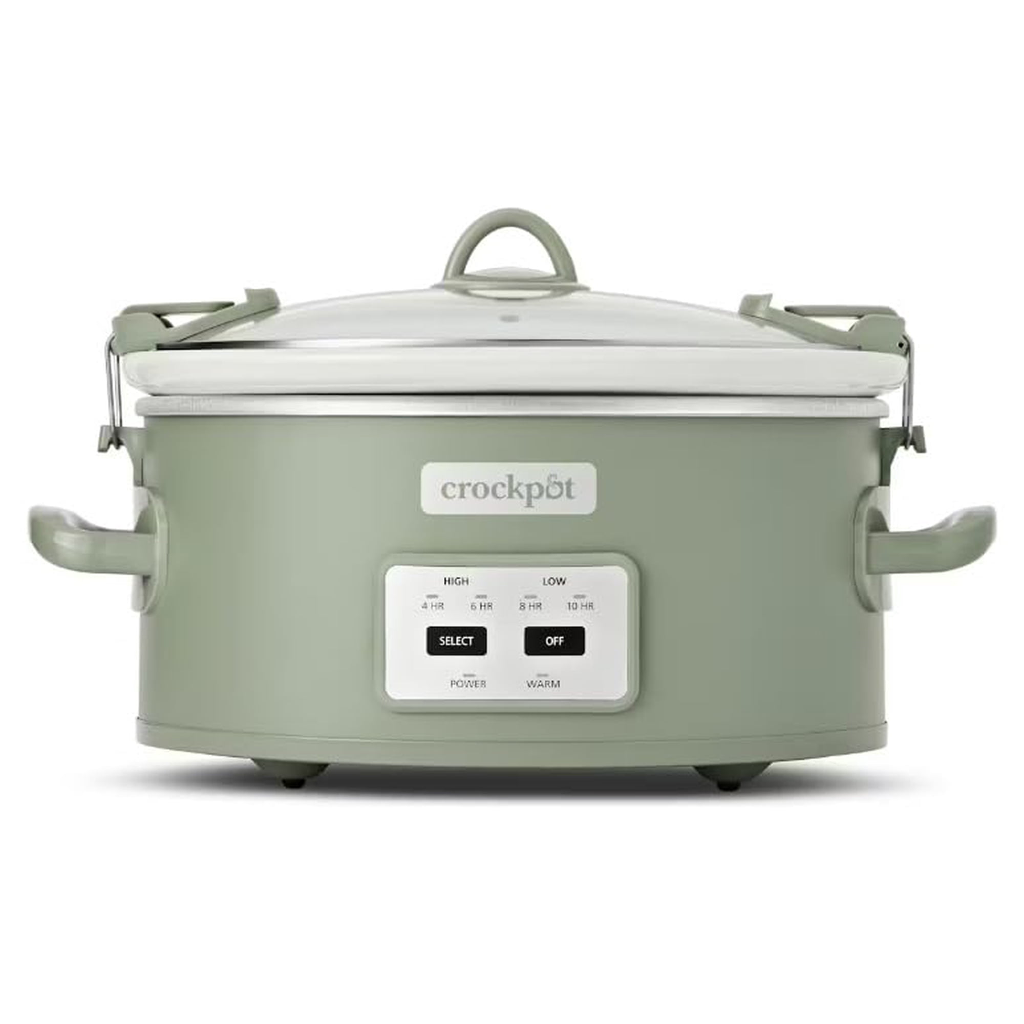 Olla De Cocción Lenta Crock-pot Con Tapa De Cierre 6l Cocinar Y Transportar Verde