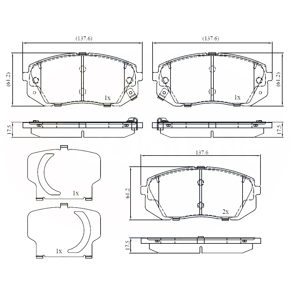 Comline - Pastillas Freno Para Auto Cbp32529