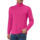 thumbnail image 4 of INSPIRE CHIC Suéteres de Hombre Jersey Cuello de Tortuga Manga Larga Ajustado Elástico Tops 38 Rosa Intenso, 4 of 7
