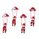 thumbnail image 1 of 4pcs Navidad Santa Claus Mu?eco De Nieve Mu?eca Paracaídas árbol De Navidad Decoración Colgante, 1 of 3