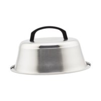 Magideal - Cubierta Para Hamburguesas De Acero Inoxidable, Cubierta Multifuncional Para Hamburguesas, Cubierta Para Vaporera Para Cocina, Parrilla, Cocina, Picni 22 Cm