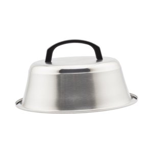 Magideal - Cubierta Para Hamburguesas De Acero Inoxidable, Cubierta Multifuncional Para Hamburguesas, Cubierta Para Vaporera Para Cocina, Parrilla, Cocina, Picni 22 Cm