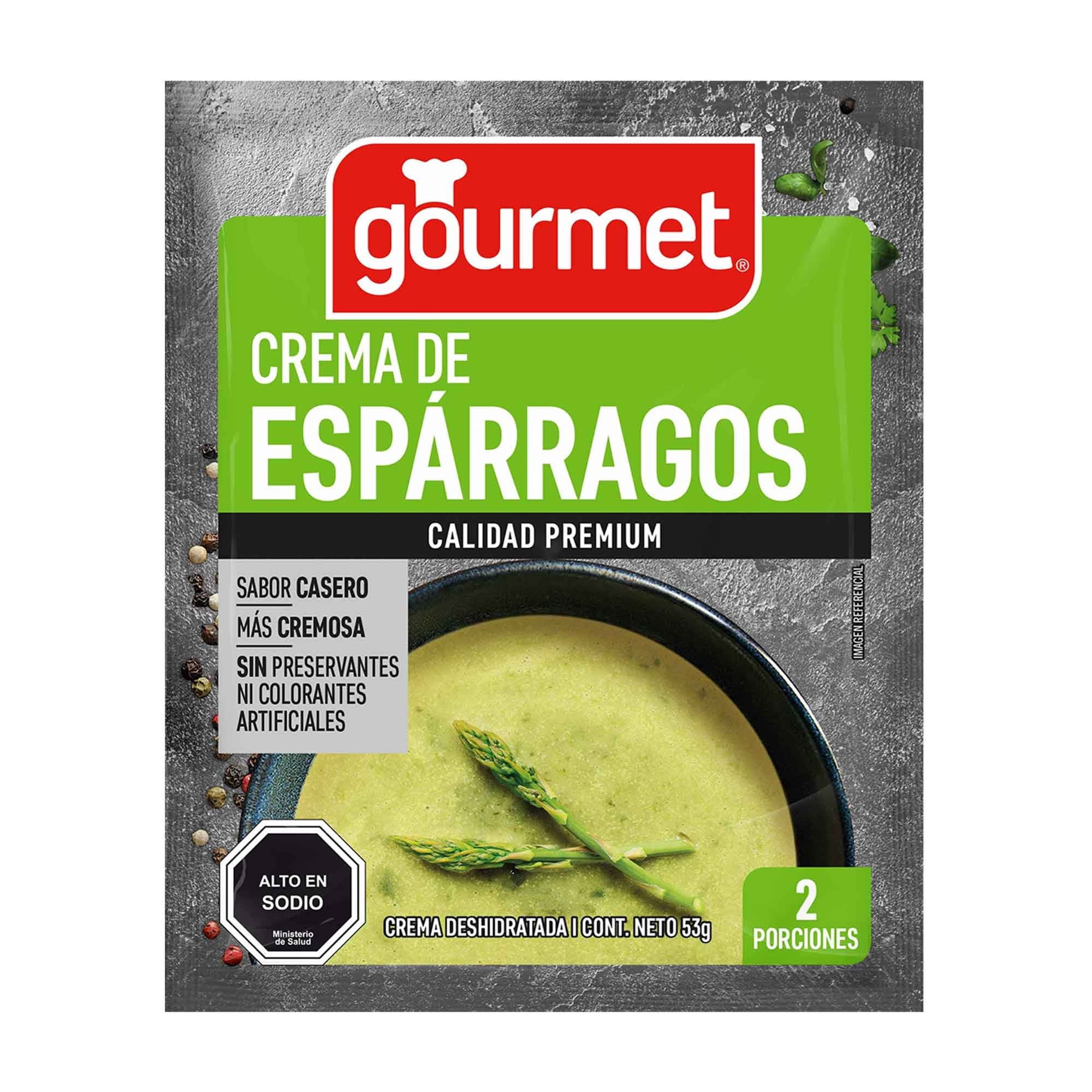 Crema De Espárragos Premium (2 Porciones) Sobre 53 g Gourmet