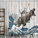 thumbnail image 2 of 1pc Funny Cat Shower Curtain With 12 Hooks, Waterproof And Mildew-Proof Fabric Bath Curtain, Bathroom Decor, Curtain For Windows, 72*72in, 2 of 4