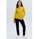 thumbnail image 3 of Polera Mujer Botón Rib Lisa Amarillo, 3 of 4