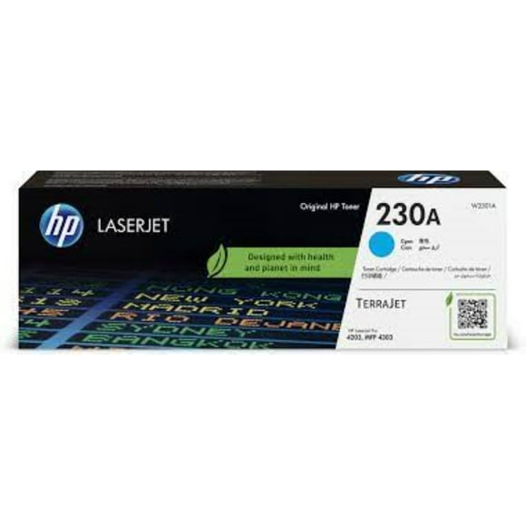 Cartucho de Tóner Original HP LaserJet 230A 1800 págs Cyan