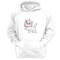 Genérico - Polerón Canguro Gatos Aristócratas Blanco Talla S Unisex