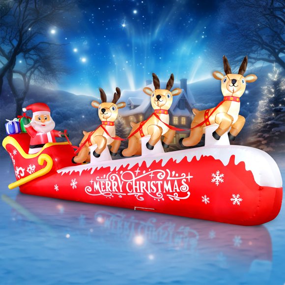 Inflable de Santa FunFanso 3,6 m con Luces LED
