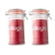thumbnail image 1 of Set 2 Frascos Con Tapa De Vidrio Hermetica De 1000mL Allegra, 1 of 3
