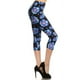 thumbnail image 1 of Leggings Capri Recortados con Estampado Multicolor, Estilo Ajustado y Cintura Alta con Banda Multicolor, 1 of 5