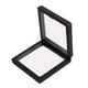 thumbnail image 2 of Vitrina De Marco Flotante 3D, Pendientes Elegantes, Película De PE, Vitrina De Joyería, Color Negro, 9cm X 9cm X 2cm, 2 of 3