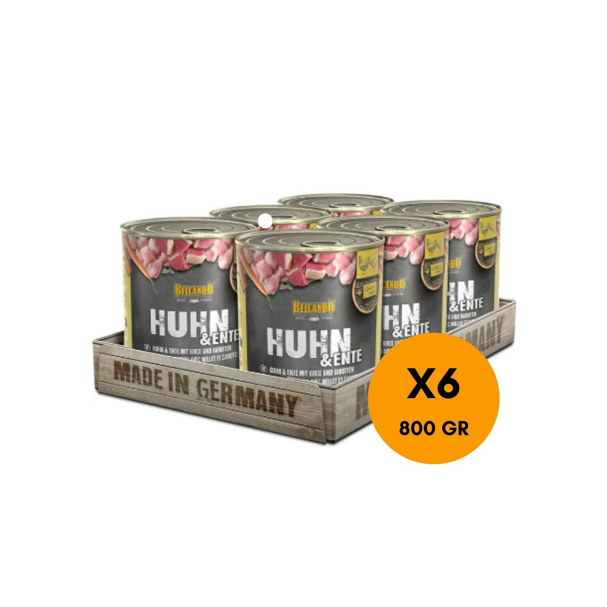 Belcando - Display 6 Unidades Alimento Super Premium Para Perros Sabor Pollo Con Pato 800gr