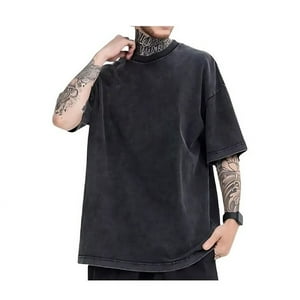 Crusec - Polera De Algodón Estilo Desgastada Vintage